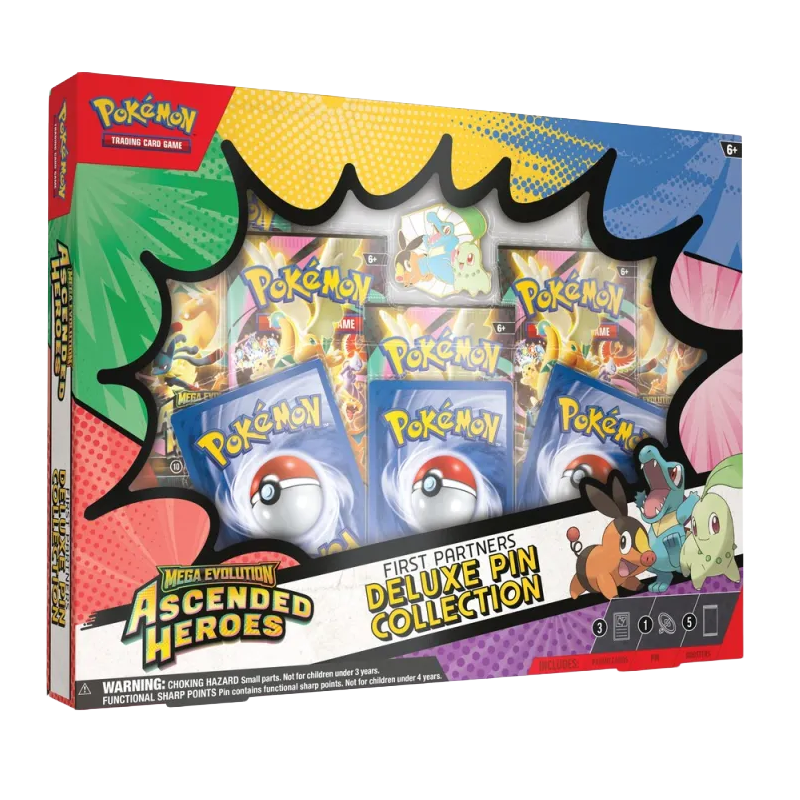 Pokemon: Mega Evolution—Ascended Heroes First Partners Deluxe Pin Collection Box